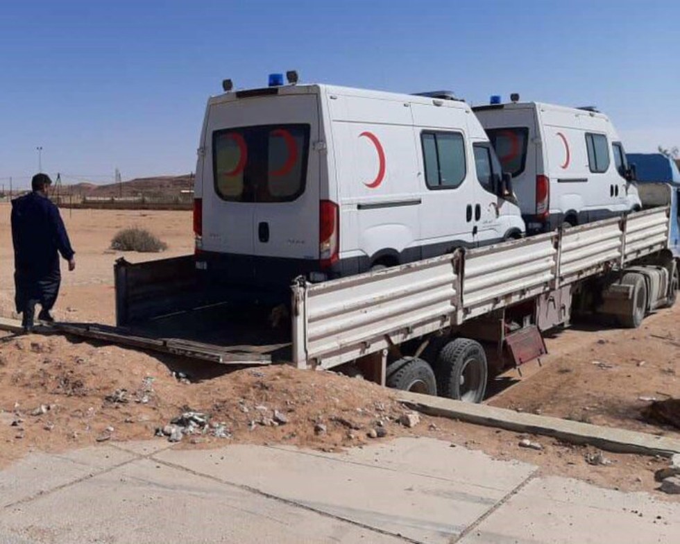 Italia, 14 ambulanze per 13 città della Libia