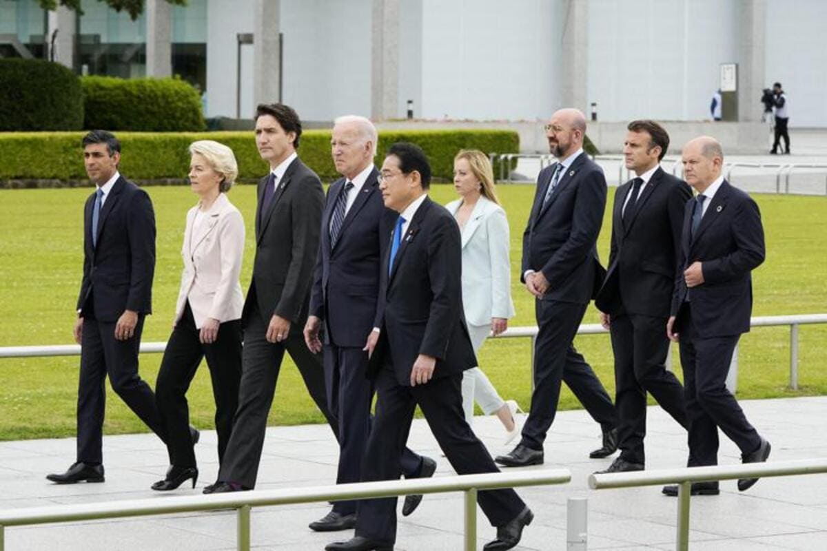 Foto - Un momento del G7 a Hiroshima