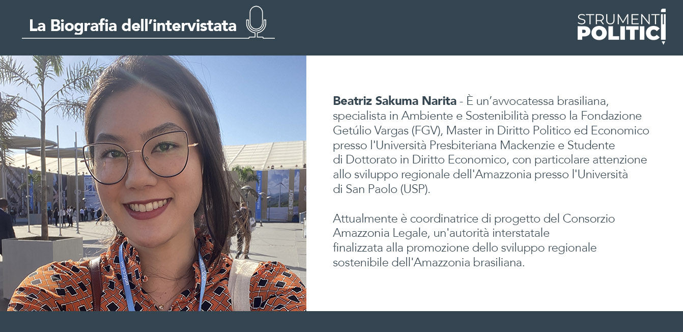 Infografica - La biografia dell'intervistata Beatriz Sakuma Narita