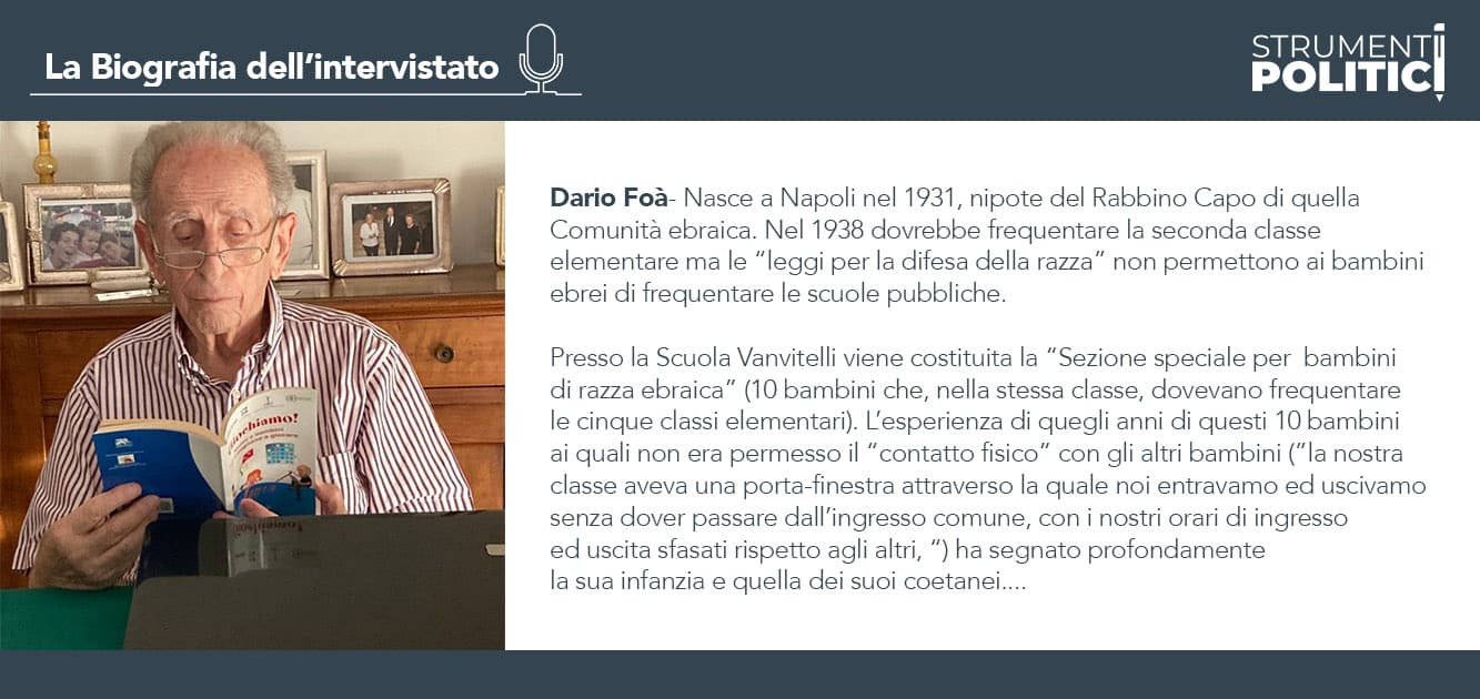 Infografica - La Biografia dell'intervistato Dario Foà