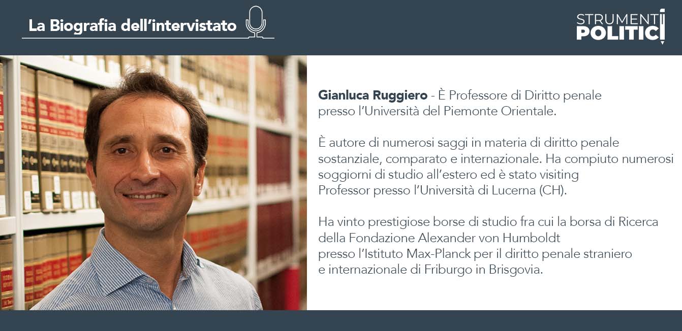 Infografica - La biografia dell'intervistato Gianluca Ruggiero