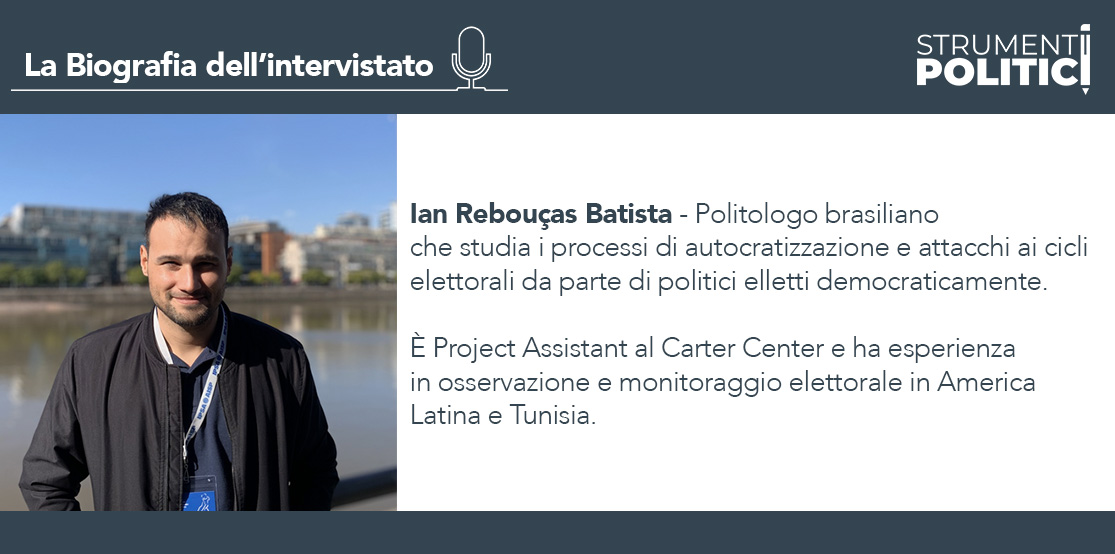 Infografica - La biografia dell'intervistato Ian Rebouças Batista