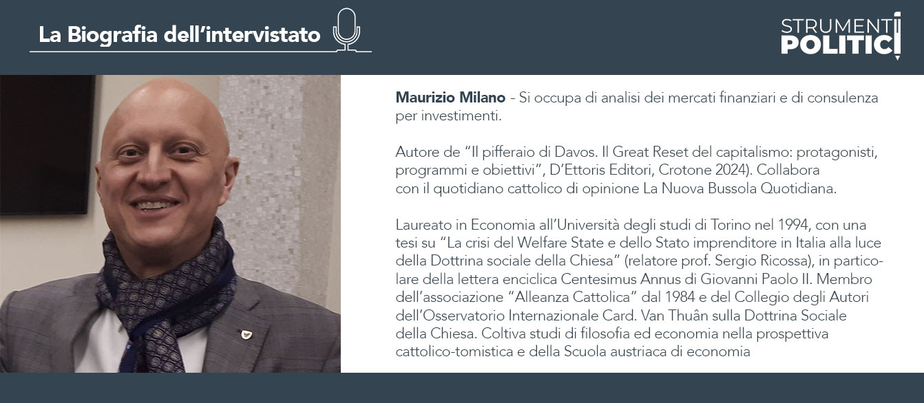 Infografica - La biografia dell'intervistato Maurizio Milano