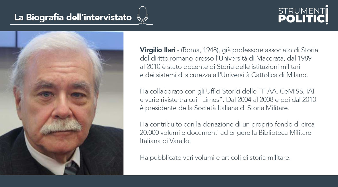 Infografica - La biografia dell'intervistato Virgilio Ilari