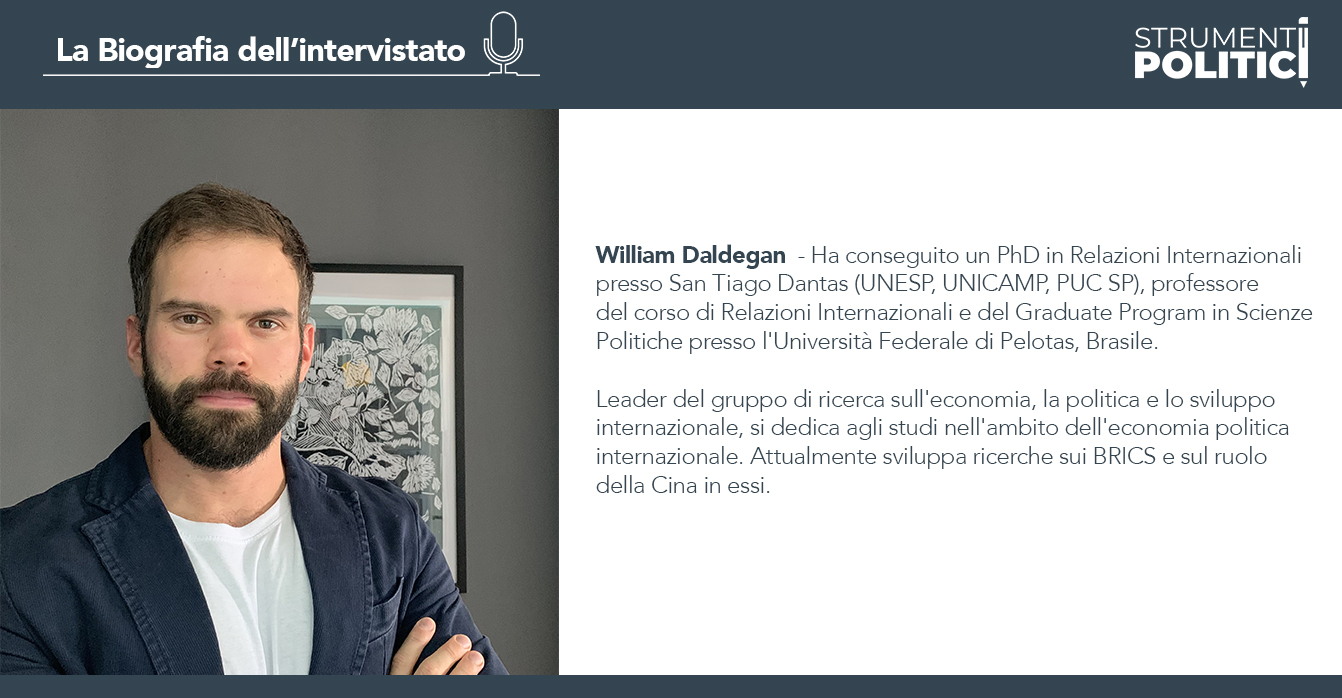 Infografica - La biografia dell'intervistato William Daldegan