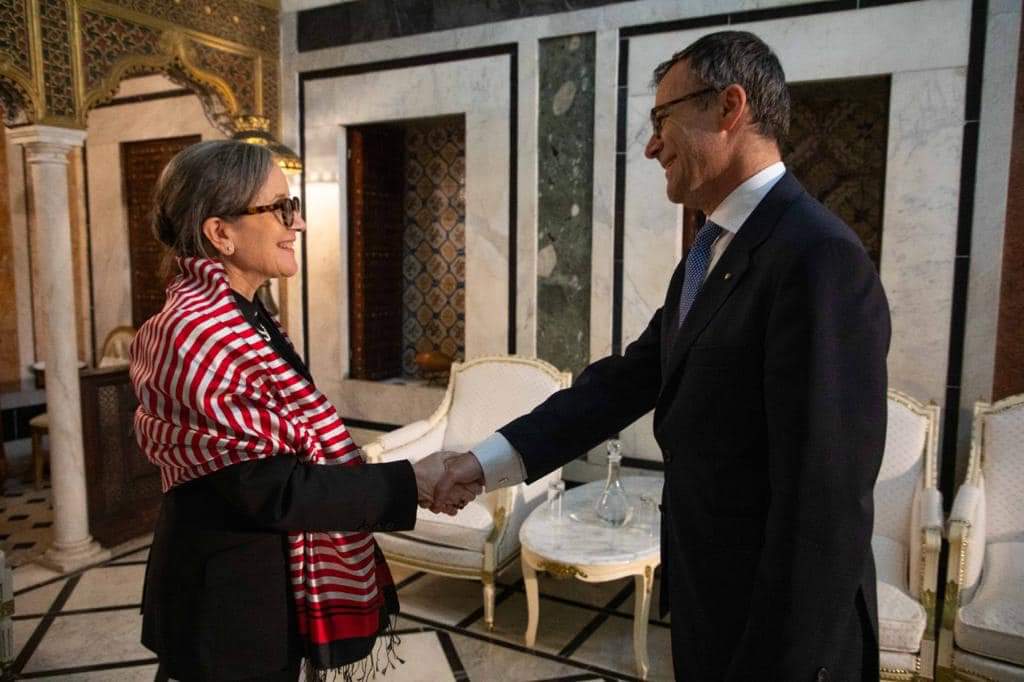 FOTO - L’Ambasciatore d’Italia a Tunisi, Fabrizio Saggio, incontra la Prima Ministra, Najla Bouden