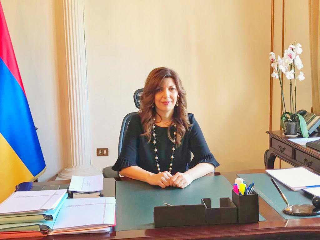 L’ambasciatrice armena in Italia Hambardzumyan: “Turchia fuori dal Gruppo di Minsk e l’Italia resti neutrale”
