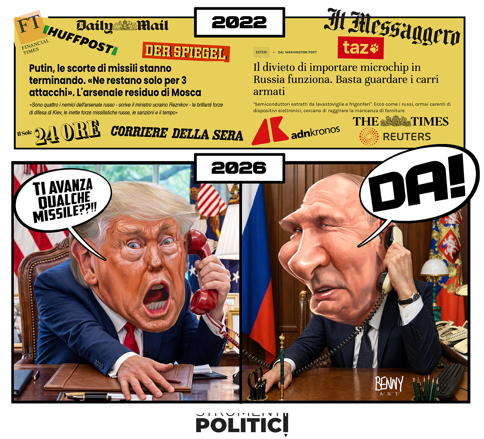 Trump a secco di missili. Necessario un prestito?