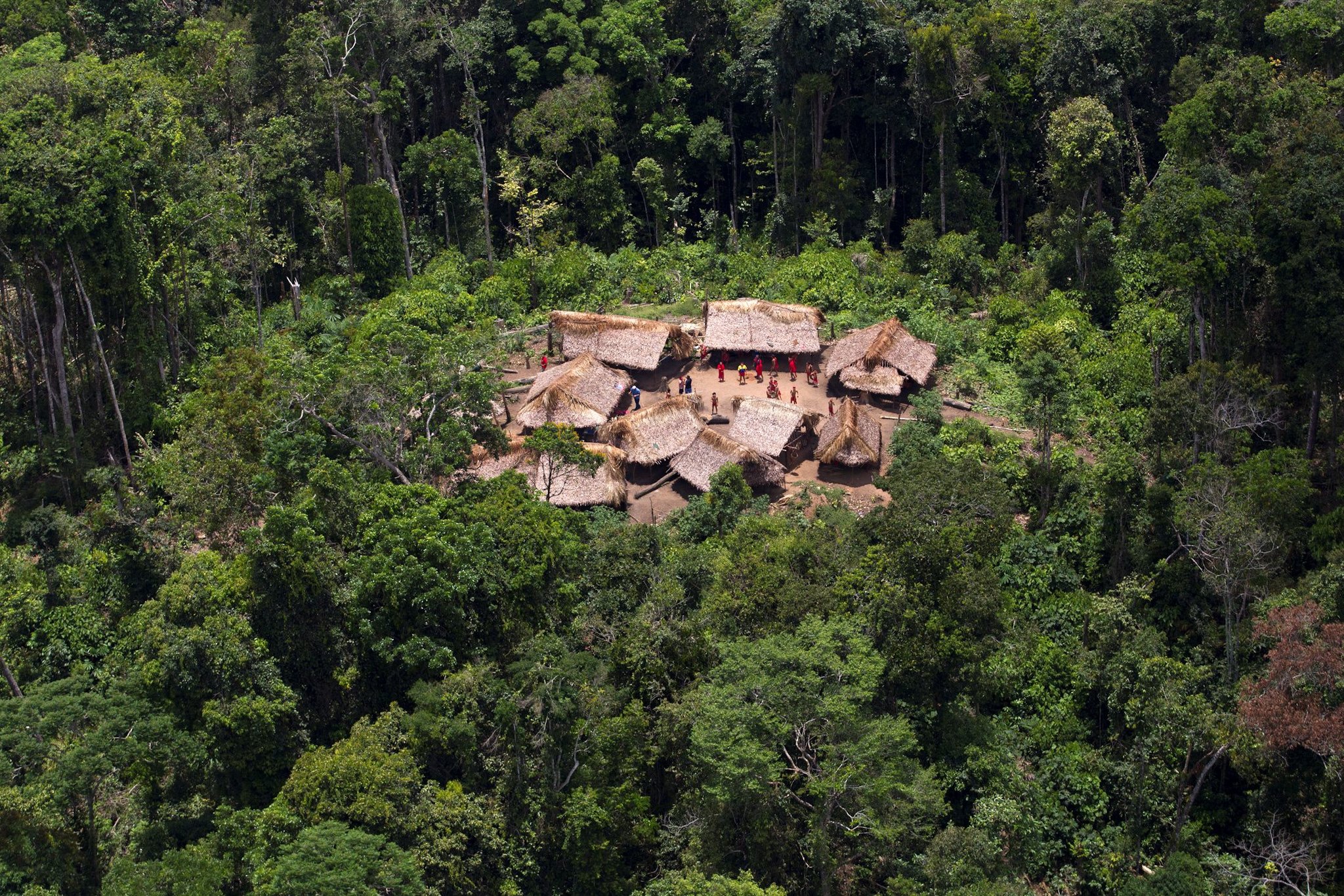 FOTO - Un villaggio di Yanomami