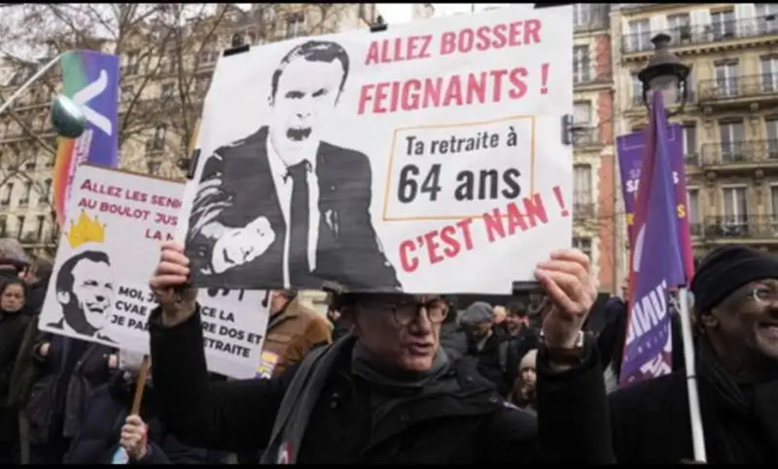 18 Marzo 2023 – Continuano le proteste contro la riforma delle pensioni a Parigi